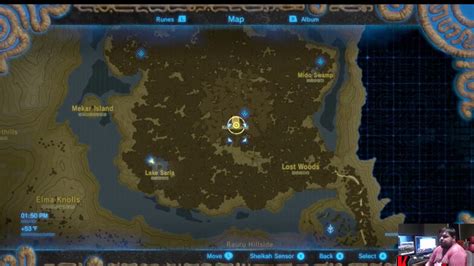 Its location is marked on the map above. . Korok forest shrine